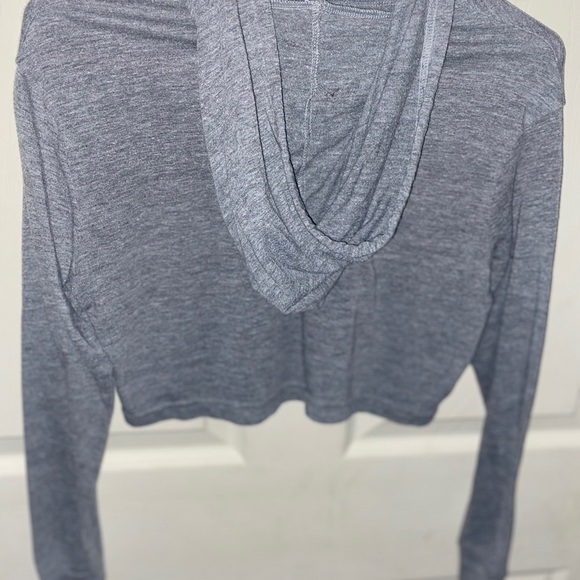 American Apparel Cropped Grey Hoodie - Picture 4 of 4